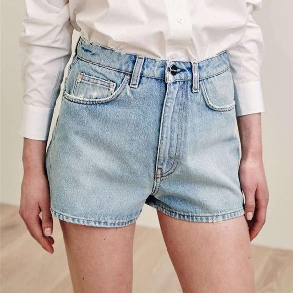 shorts toteme denim szorty 2022 lato nowe jasno niebieski cienkie modne proste spodnie z wysokim stanem kobiet dna, White;black 
shorts toteme denim szorty 2022 lato nowe jasno niebieski cienkie modne proste spodnie z wysokim stanem kobiet dna, White;black