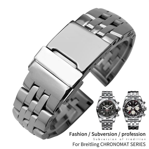 22mm 24mm 316l stainless steel bracelets watch band suitable for breitling pilot superocean avenger silver strap men 236r, Black;brown
22mm 24mm 316l stainless steel bracelets watch band suitable for breitling pilot superocean avenger silver strap men 236r, Black;brown