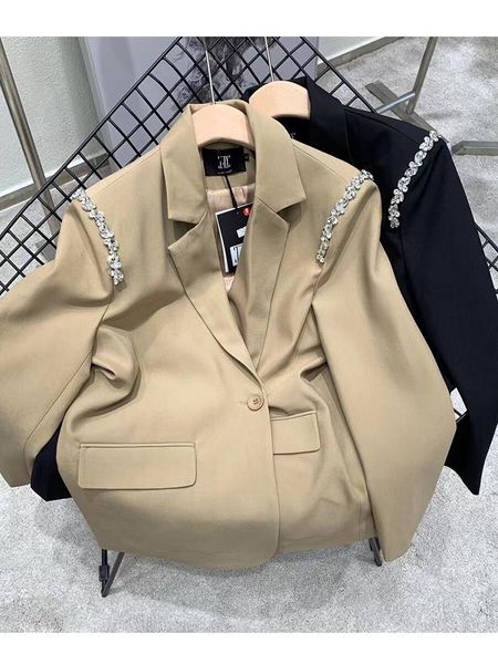 pants women's tendy luxury casual notched collar blazer diamond coat england street retro jacket outerwear ol suit winter autumn, White
pants women's tendy luxury casual notched collar blazer diamond coat england street retro jacket outerwear ol suit winter autumn, White