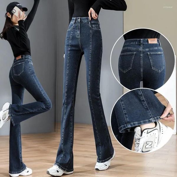 Women's Jeans Women 2023 Spring Autumn Elastic High Waist Tight Micro Flared Pants Female Large Size Fashion Versatile Slim Trousers, Black
Women's Jeans Women 2023 Spring Autumn Elastic High Waist Tight Micro Flared Pants Female Large Size Fashion Versatile Slim Trousers, Black
