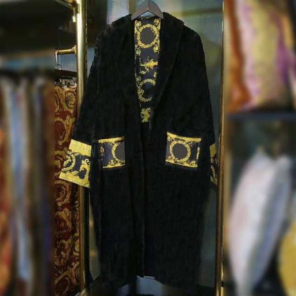 men's sleepwear mens womens home robes shawl collar cotton soft fluffy designer brand luxury vintage bathrobe pajamas 2242, Black;brown
men's sleepwear mens womens home robes shawl collar cotton soft fluffy designer brand luxury vintage bathrobe pajamas 2242, Black;brown