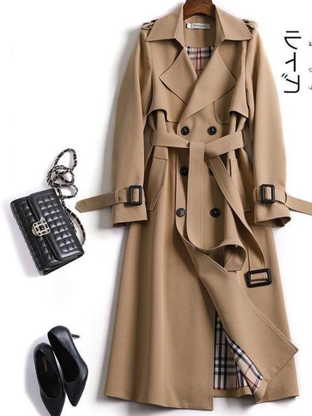 women's trench coats midlength women casual vintage lapel long sleeve fashion elegant classic double breasted slim overcoat clothing 2, Tan;black
women's trench coats midlength women casual vintage lapel long sleeve fashion elegant classic double breasted slim overcoat clothing 2, Tan;black