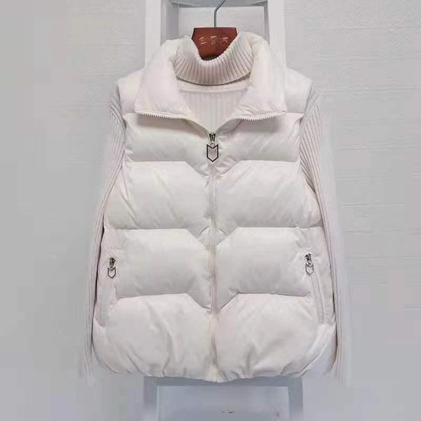 vests winter women solid color sleeveless cotton padded bright washable warm coat outerwear zipper vest large size female short jacket, Black;white
vests winter women solid color sleeveless cotton padded bright washable warm coat outerwear zipper vest large size female short jacket, Black;white
