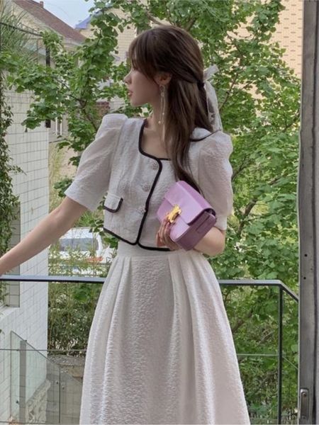 two piece dress junelove women summer casual two pieces vintage office lady single breasted skirts street short blouse skirts suits 230421, White
two piece dress junelove women summer casual two pieces vintage office lady single breasted skirts street short blouse skirts suits 230421, White