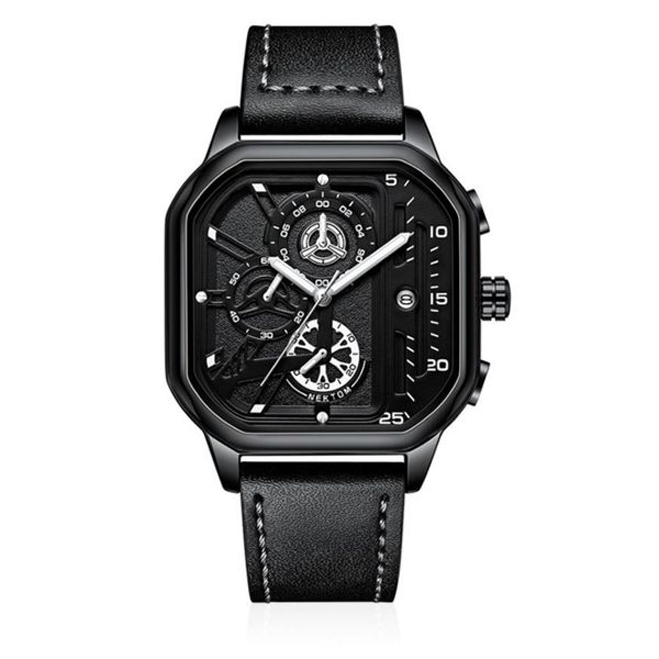 nektom brand hollow out mens watches accurate quartz watch leather strap luminous square dial wristwatches283h, Slivery;brown
nektom brand hollow out mens watches accurate quartz watch leather strap luminous square dial wristwatches283h, Slivery;brown
