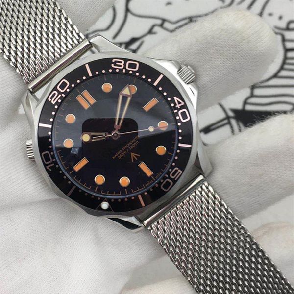 2020 diver 300m 007 edition mens watch no time to die master automatic mechanical movement stainless steel sports male wristwatche283a, Slivery;brown
2020 diver 300m 007 edition mens watch no time to die master automatic mechanical movement stainless steel sports male wristwatche283a, Slivery;brown
