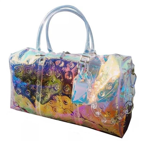 duffel bags classic laser flash pvc women handbags 45cm transparent duffle bag brilliant colour luggage travel269s
duffel bags classic laser flash pvc women handbags 45cm transparent duffle bag brilliant colour luggage travel269s