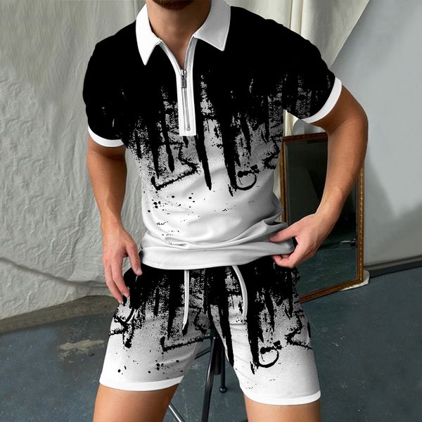 mens tracksuits business casual short sleeve shorts polo shirt suit summer breathable printing slim fit travel 2 piece men from 230420, Gray
mens tracksuits business casual short sleeve shorts polo shirt suit summer breathable printing slim fit travel 2 piece men from 230420, Gray