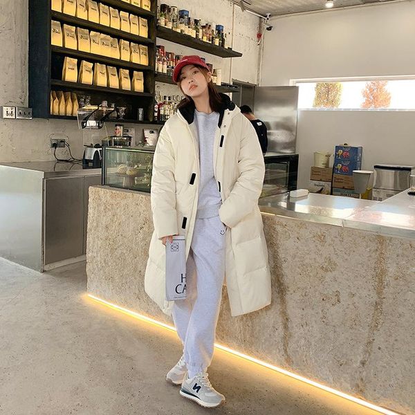 leather magic stick hooded down cotton padded jacket women's long over the knee 2022 winter new loose cotton jacket, Black
leather magic stick hooded down cotton padded jacket women's long over the knee 2022 winter new loose cotton jacket, Black