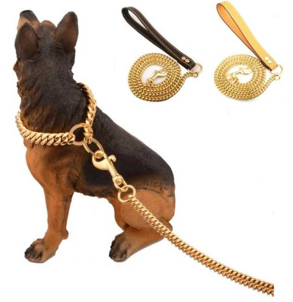 accessories stainless steel pet gold chain dog leashes leather handle portable leash rope straps puppy cat training slip collar supplies mot, Silver
accessories stainless steel pet gold chain dog leashes leather handle portable leash rope straps puppy cat training slip collar supplies mot, Silver