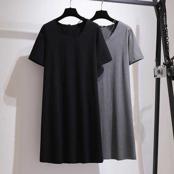 fat girl french casual dresses style slim looking t shirt skirt scheming design, Black;gray
fat girl french casual dresses style slim looking t shirt skirt scheming design, Black;gray