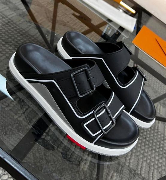luxury designer men sandals trainer mule summer outdoor fashion mens buckles metallic leather slipper sandal slides beach shoe siz4636217, Black
luxury designer men sandals trainer mule summer outdoor fashion mens buckles metallic leather slipper sandal slides beach shoe siz4636217, Black