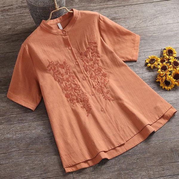 shirts 100% cotton linen women casual summer womens new embroidered aline shirt female mother loose large size shirts blusas, White
shirts 100% cotton linen women casual summer womens new embroidered aline shirt female mother loose large size shirts blusas, White