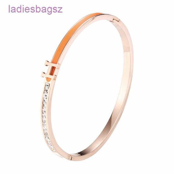 original edition hermss korean version minimalist letter h bracelet for women with titanium steel diamond plated rose gold stainless has log, Black
original edition hermss korean version minimalist letter h bracelet for women with titanium steel diamond plated rose gold stainless has log, Black