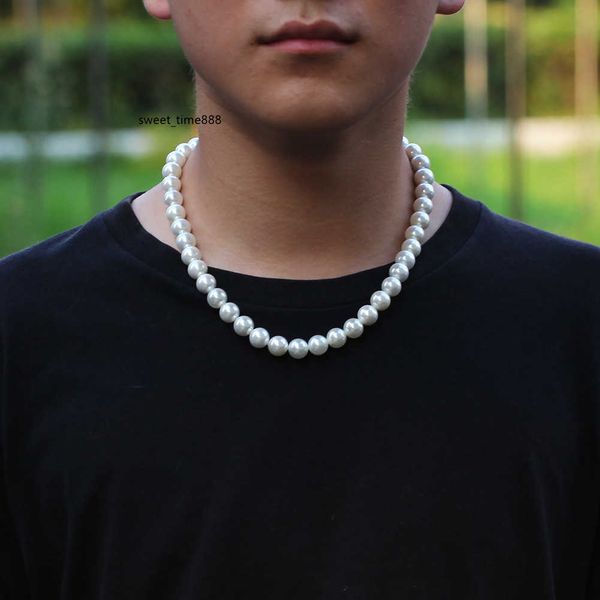 wholesale-8-10mm pearl necklace hip hop cz stone bling iced out cross pendants necklace with pearl beaded link chain for men rapper jewelry, Silver
wholesale-8-10mm pearl necklace hip hop cz stone bling iced out cross pendants necklace with pearl beaded link chain for men rapper jewelry, Silver