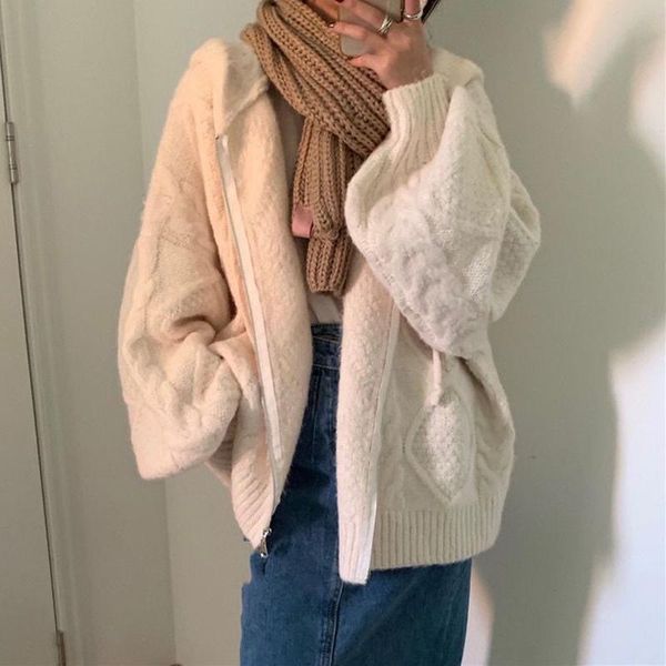 sweaters xpqbb new autumn winter women knitted cardigan vintage street hooded twist sweater female long sleeve zipper crochet outerwear, White;black
sweaters xpqbb new autumn winter women knitted cardigan vintage street hooded twist sweater female long sleeve zipper crochet outerwear, White;black