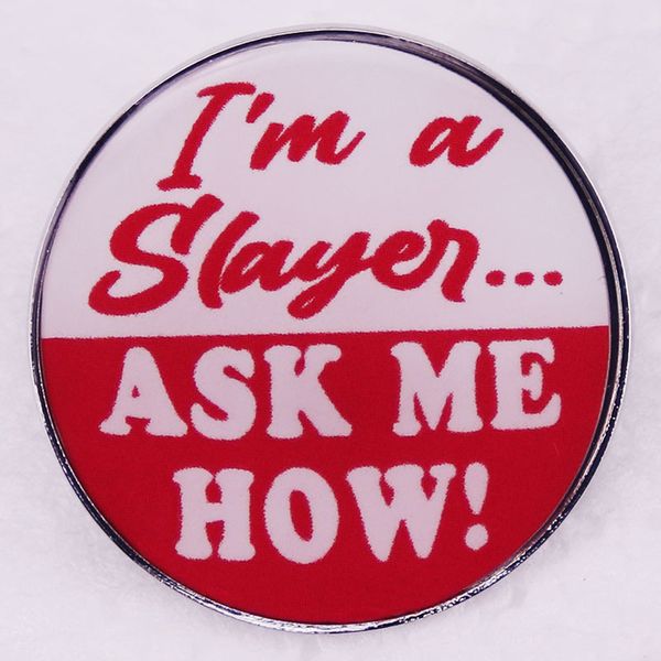 i'm a slayer ask me how brooch cute anime movies games hard enamel pins collect metal cartoon brooch backpack hat bag collar lapel badg, Blue
i'm a slayer ask me how brooch cute anime movies games hard enamel pins collect metal cartoon brooch backpack hat bag collar lapel badg, Blue