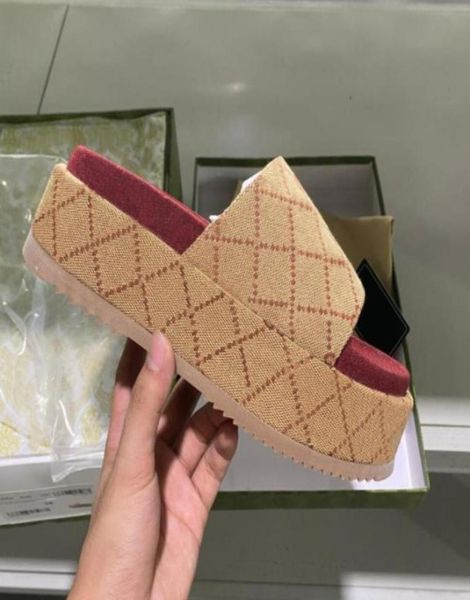2022 designer women sandal canvas platform slippers real leather beige brick red colors beach slides slipper outdoor party classic9164083, Black
2022 designer women sandal canvas platform slippers real leather beige brick red colors beach slides slipper outdoor party classic9164083, Black