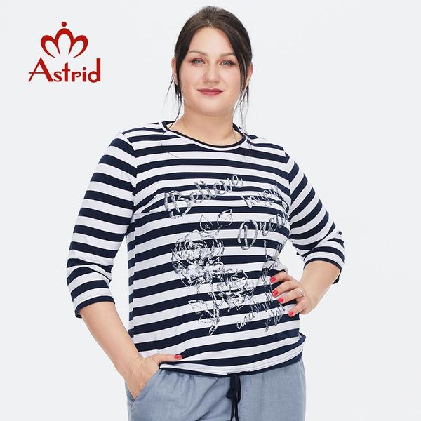 t-shirt astrid women's tshirt 2022 knit cotton female plus size stripes clothing vintage fashion print trends oneck blouses tees, Black
t-shirt astrid women's tshirt 2022 knit cotton female plus size stripes clothing vintage fashion print trends oneck blouses tees, Black