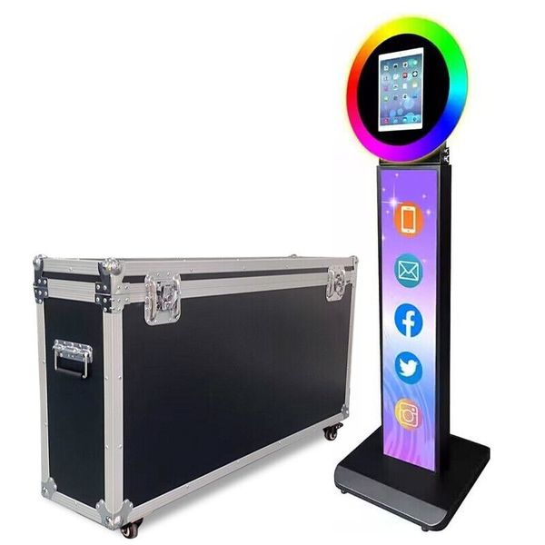 floor standing selfie ipad p booth shell w/ ring light for 10.2in ipad +case
floor standing selfie ipad p booth shell w/ ring light for 10.2in ipad +case