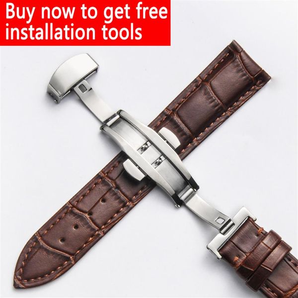 universal quality bands fit for rolex strap push button hidden clasp double press butterfly buckle leather watch brown 20mm273e, Black;brown
universal quality bands fit for rolex strap push button hidden clasp double press butterfly buckle leather watch brown 20mm273e, Black;brown
