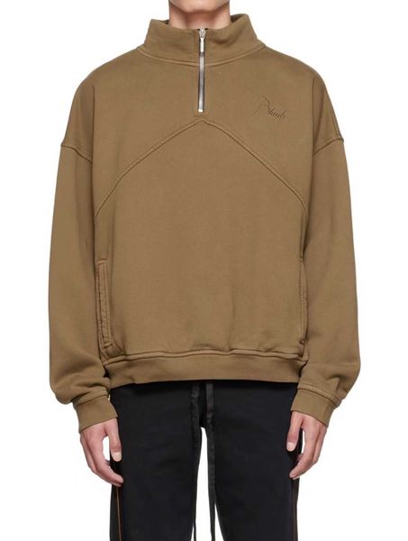 designer clothing hoodies sweatshirts rhude autumn winter zipper standing collar splice pullover embroidered plush men's sweater high n, Black
designer clothing hoodies sweatshirts rhude autumn winter zipper standing collar splice pullover embroidered plush men's sweater high n, Black