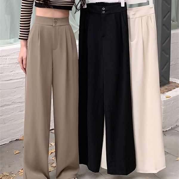 women's pants s jielur korean autumn elastic waist suit wide leg trousers women's high waist pants black khaki apricot loose femal, Black;white
women's pants s jielur korean autumn elastic waist suit wide leg trousers women's high waist pants black khaki apricot loose femal, Black;white