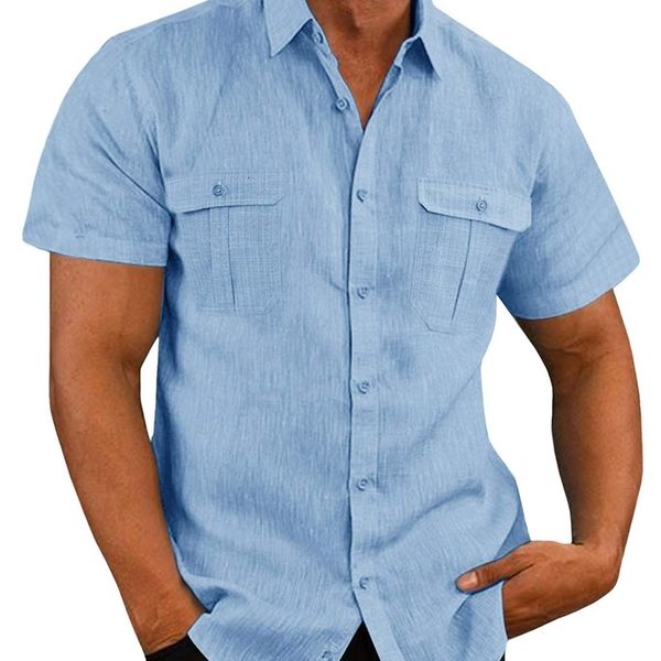 men's casual shirts cotton linen men short-sleeved shirts summer solid color stand-up collar casual beach style plus sizemale shirts, White;black
men's casual shirts cotton linen men short-sleeved shirts summer solid color stand-up collar casual beach style plus sizemale shirts, White;black