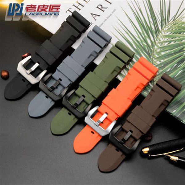 silicone rubber watch band replace for panerai strap watch band waterproof watchband tools cj191225224m, Black;brown
silicone rubber watch band replace for panerai strap watch band waterproof watchband tools cj191225224m, Black;brown