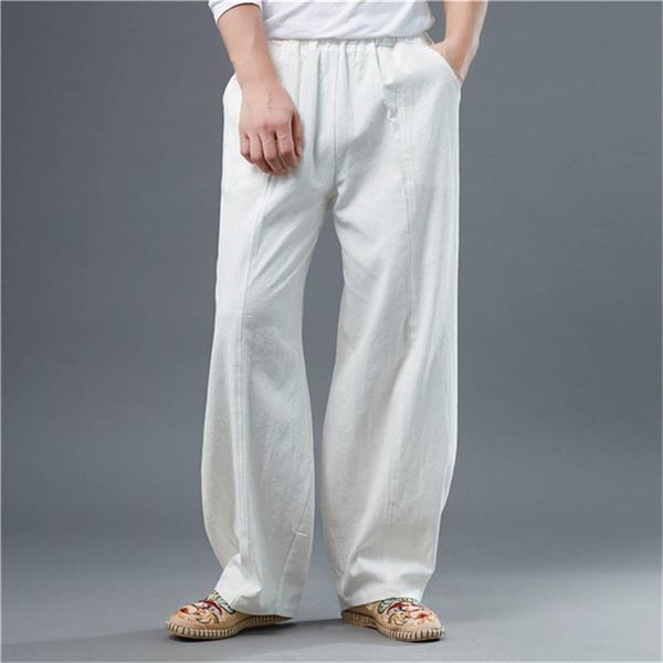pants summer mens cotton linen pants cool solid wide leg trousers breathable soft pants man casual long trousers plus size m8xl, Black
pants summer mens cotton linen pants cool solid wide leg trousers breathable soft pants man casual long trousers plus size m8xl, Black