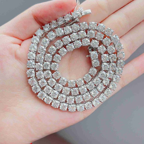 factory price hip hop moissanite jewelry 2/3/4/5mm pass diamond tester 925 silver necklace moissanite tennis chain
factory price hip hop moissanite jewelry 2/3/4/5mm pass diamond tester 925 silver necklace moissanite tennis chain