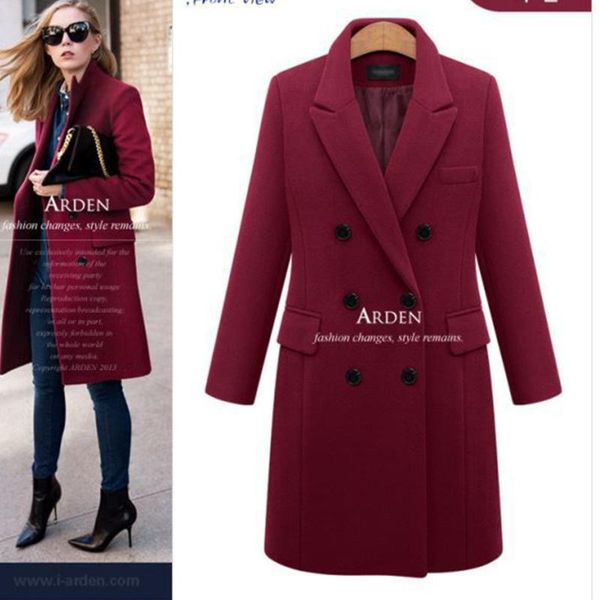 fur autumn and winter women's slim wool blends coat 2021 stylish double breasted solid outerwear casual midlength overcoat 5xl, Black
fur autumn and winter women's slim wool blends coat 2021 stylish double breasted solid outerwear casual midlength overcoat 5xl, Black
