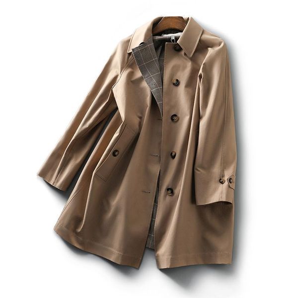 women's trench coats windbreaker mid length 2023 casual highend temperament coat 230421, Tan;black
women's trench coats windbreaker mid length 2023 casual highend temperament coat 230421, Tan;black