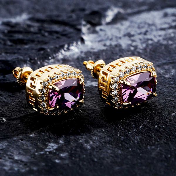 12 colors hiphop full cluster cz zircon stud earrings personalized jewelry square earring studs sumptuous 14k real gold bling stone jeweller, Golden
12 colors hiphop full cluster cz zircon stud earrings personalized jewelry square earring studs sumptuous 14k real gold bling stone jeweller, Golden