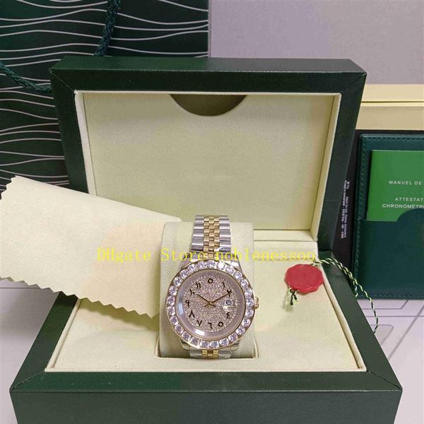 5 style real po with original box men watch men's 43mm big diamond bezel arabic roman dial day date yellow gold bracelet m265c, Slivery;brown
5 style real po with original box men watch men's 43mm big diamond bezel arabic roman dial day date yellow gold bracelet m265c, Slivery;brown