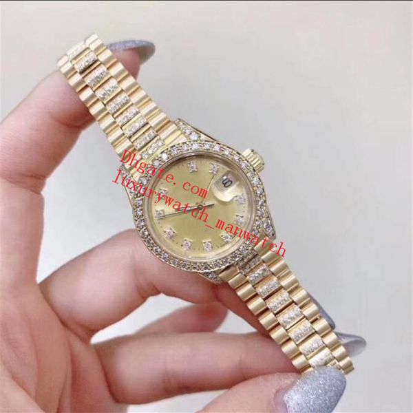 luxury women's watches 69178 diamond bezel 27mm watch gold stainless steel asia 2813 automatic mechanical ladies wristwatches285y, Slivery;brown
luxury women's watches 69178 diamond bezel 27mm watch gold stainless steel asia 2813 automatic mechanical ladies wristwatches285y, Slivery;brown