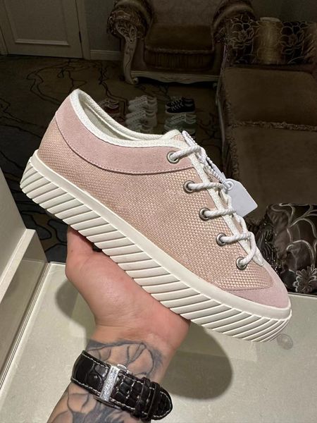 beige and ebony designers sneakers new style thick bottom canvas shoes 3.5 cm white rubber sole trim suede trim casual shoe, Black
beige and ebony designers sneakers new style thick bottom canvas shoes 3.5 cm white rubber sole trim suede trim casual shoe, Black