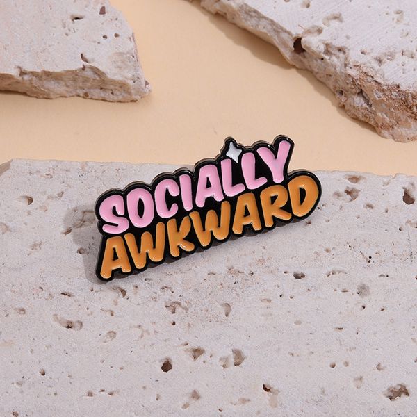 funny socially awkward enamel brooches pins for women christmas gift demin shirt decor brooch pin metal kawaii badge, Gray
funny socially awkward enamel brooches pins for women christmas gift demin shirt decor brooch pin metal kawaii badge, Gray