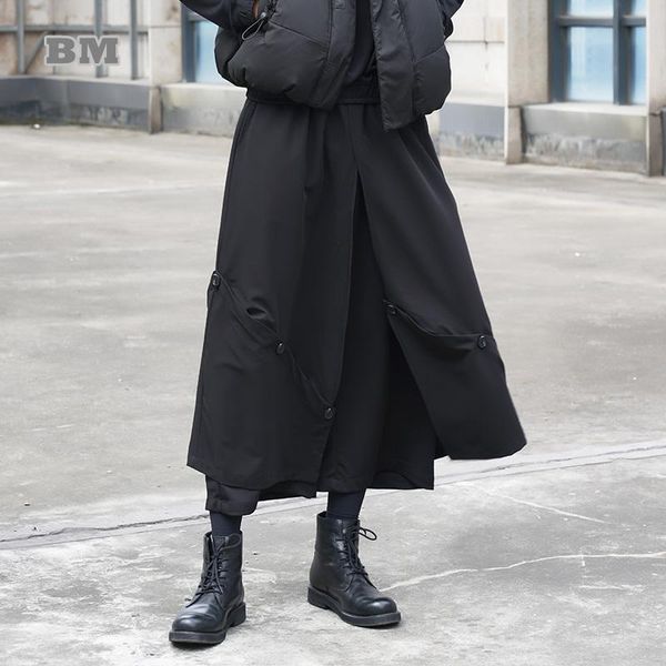 pants fashion dark oversize doublelayer wideleg pants casual cropped trousers streetwear black hakama men clothing
pants fashion dark oversize doublelayer wideleg pants casual cropped trousers streetwear black hakama men clothing