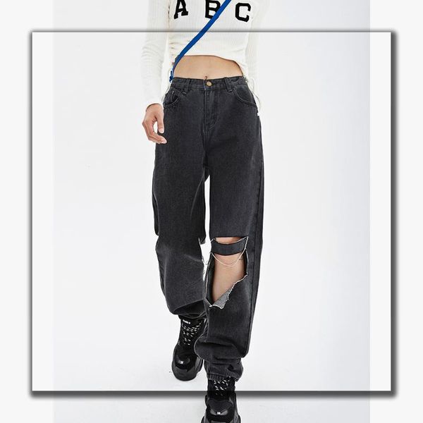 jeans vintage wide leg straight black woman ripped jeans high waist denim trouser baggy streetwear design ladies summer jean pants y2k, Blue
jeans vintage wide leg straight black woman ripped jeans high waist denim trouser baggy streetwear design ladies summer jean pants y2k, Blue