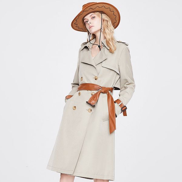 women's trench coats women 2023 autumn style atmospheric fashion medium length temperament trench coat woman 230421, Tan;black
women's trench coats women 2023 autumn style atmospheric fashion medium length temperament trench coat woman 230421, Tan;black