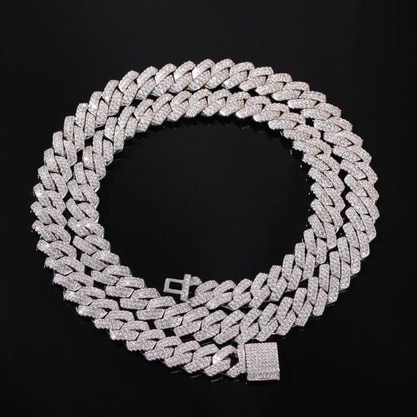 13mm straight edge cuban chain micro pave cubic zircon mixed luxury bling full iced out hip hop jewelry3228, Silver
13mm straight edge cuban chain micro pave cubic zircon mixed luxury bling full iced out hip hop jewelry3228, Silver