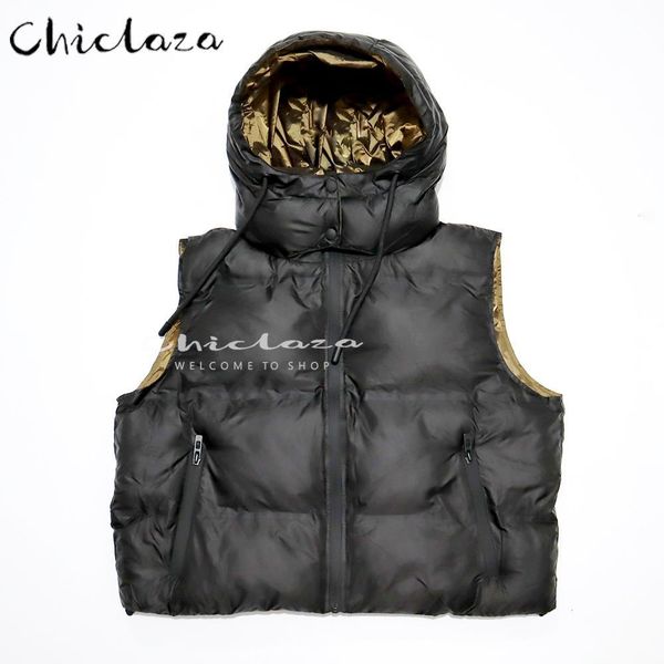 vests chiclaza 2022 autumn winter women fashion hooded vest coat vintage warm sleeveless waistcoats female casual zipper short, Black;white
vests chiclaza 2022 autumn winter women fashion hooded vest coat vintage warm sleeveless waistcoats female casual zipper short, Black;white