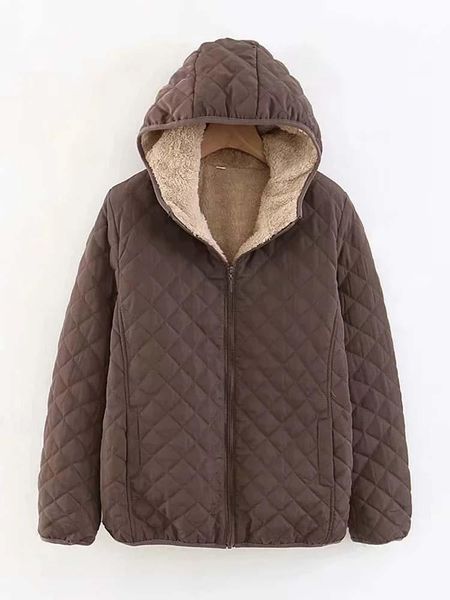 leather 2021 new women cotton winter coat casual loose hooded velvet padded jackets lambs wool wadded parkas plaid thickening overcoat, Black
leather 2021 new women cotton winter coat casual loose hooded velvet padded jackets lambs wool wadded parkas plaid thickening overcoat, Black