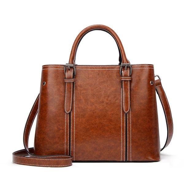 fashion handbag women's tote bag vintage solid color design versatile shoulder bag
fashion handbag women's tote bag vintage solid color design versatile shoulder bag