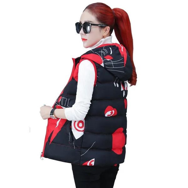vests autumn winter jacket women down cotton vest new print doublesided wear overcoat thick hooded sleeveless waistcoat female, Black;white
vests autumn winter jacket women down cotton vest new print doublesided wear overcoat thick hooded sleeveless waistcoat female, Black;white