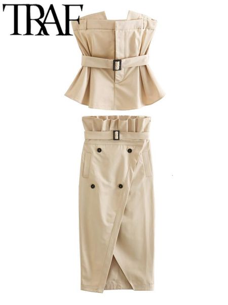 two piece dress traf pleated women's skirts set korean fashion with belt ladies slim crop tank bustier long skirt y2k shirt 2 piece set, White
two piece dress traf pleated women's skirts set korean fashion with belt ladies slim crop tank bustier long skirt y2k shirt 2 piece set, White
