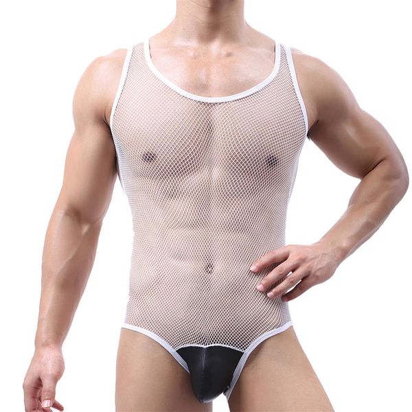 mens lingerie undershirts mesh see through pu leather bugle pouch bodysuit wrestling singlet jumpsuit sleeveless underwear 22304r, Red;black
mens lingerie undershirts mesh see through pu leather bugle pouch bodysuit wrestling singlet jumpsuit sleeveless underwear 22304r, Red;black