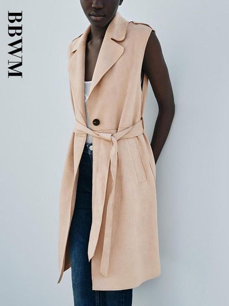 vests 2021 autumn sleeveless waistcoat women lapel collar belted long vest coat chic buttoned loose vintage femal office lady vests, Black;white
vests 2021 autumn sleeveless waistcoat women lapel collar belted long vest coat chic buttoned loose vintage femal office lady vests, Black;white