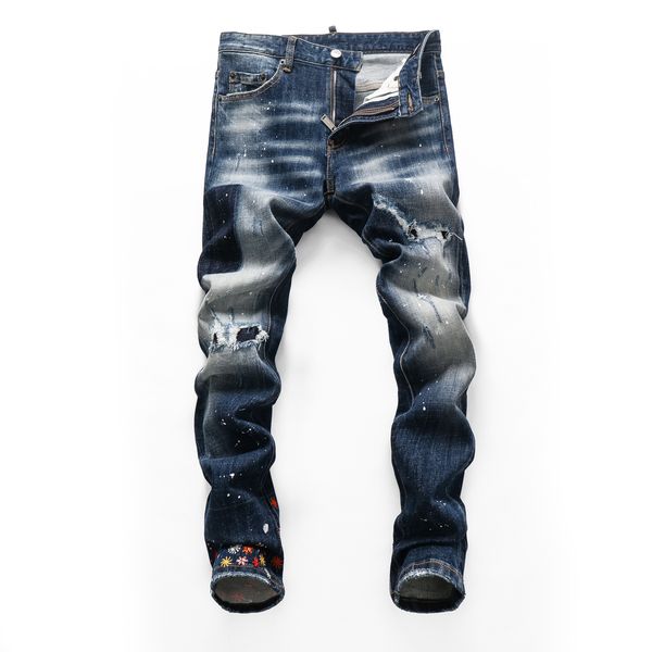dsq phantom turtle men's jeans mens italian designer jeans skinny ripped cool guy causal hole denim fashion brand fit jeans men washed, Blue 
dsq phantom turtle men's jeans mens italian designer jeans skinny ripped cool guy causal hole denim fashion brand fit jeans men washed, Blue
